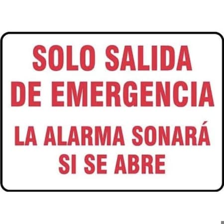 Accuform Exit Sign, Plastic, 10 in W, 7 in H SHMEXT551VP